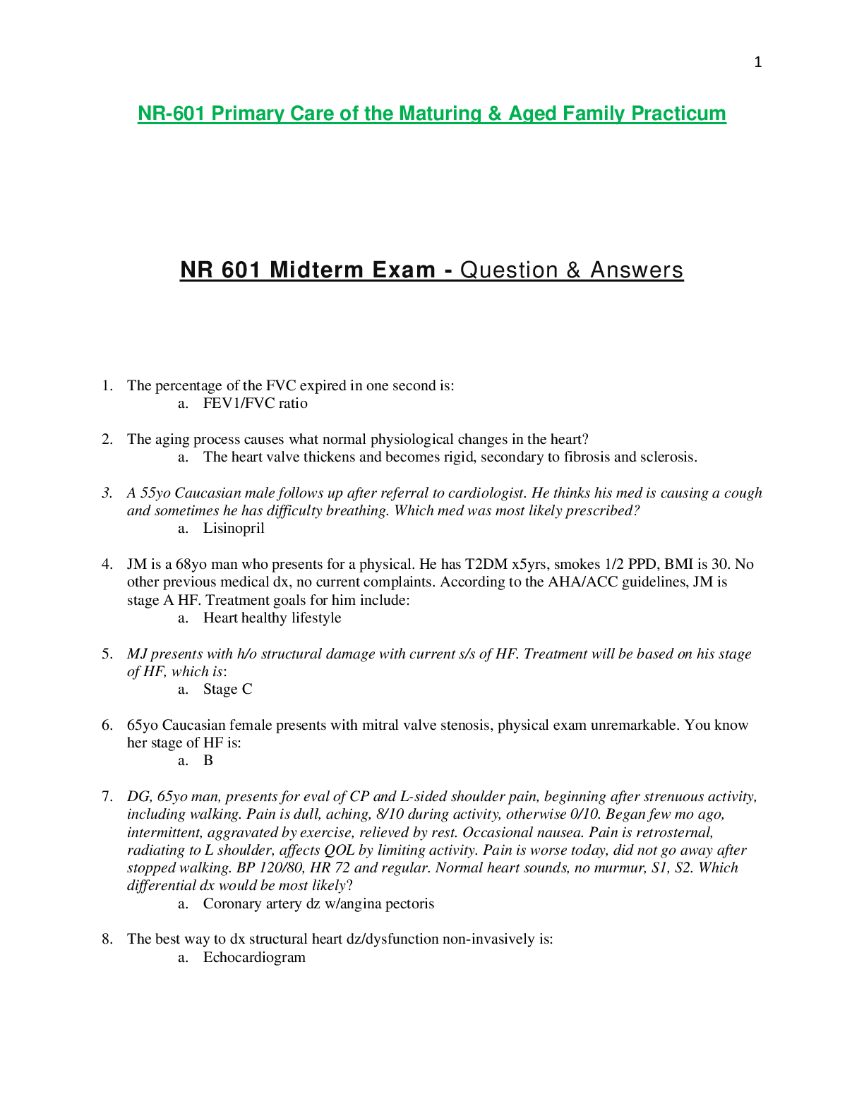 Preview image of NR 601 MIDTERM EXAM 1 QUESTIONS WITH (LATEST) GRADE A SOLUTION document